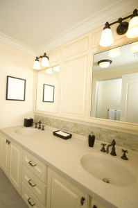 custom bathroom with tile work