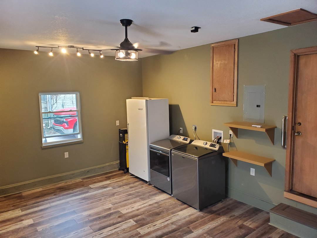 Garage to Laundry Room Conversion in Wichita | Blue Ribbon Construction